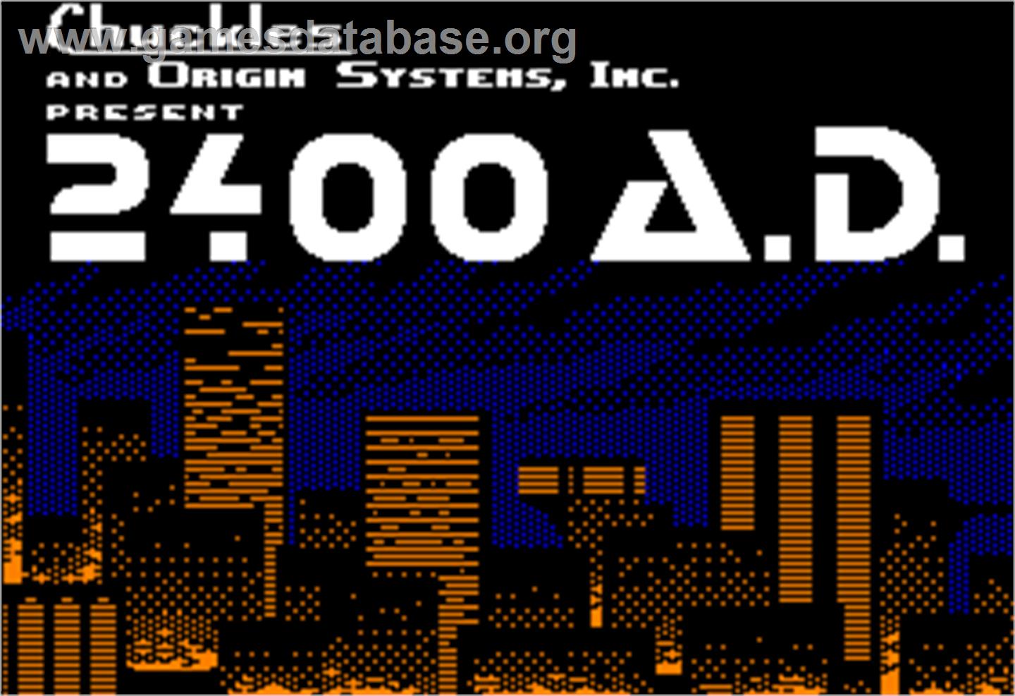 2400 A.D. - Apple II - Artwork - Title Screen