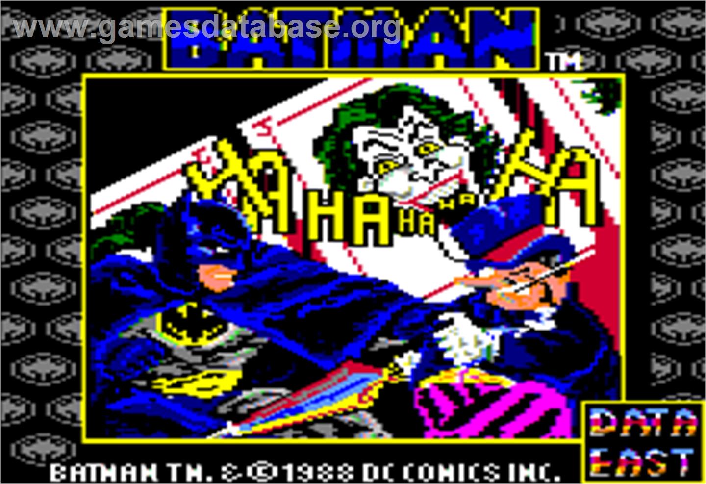Batman: The Caped Crusader - Apple II - Artwork - Title Screen