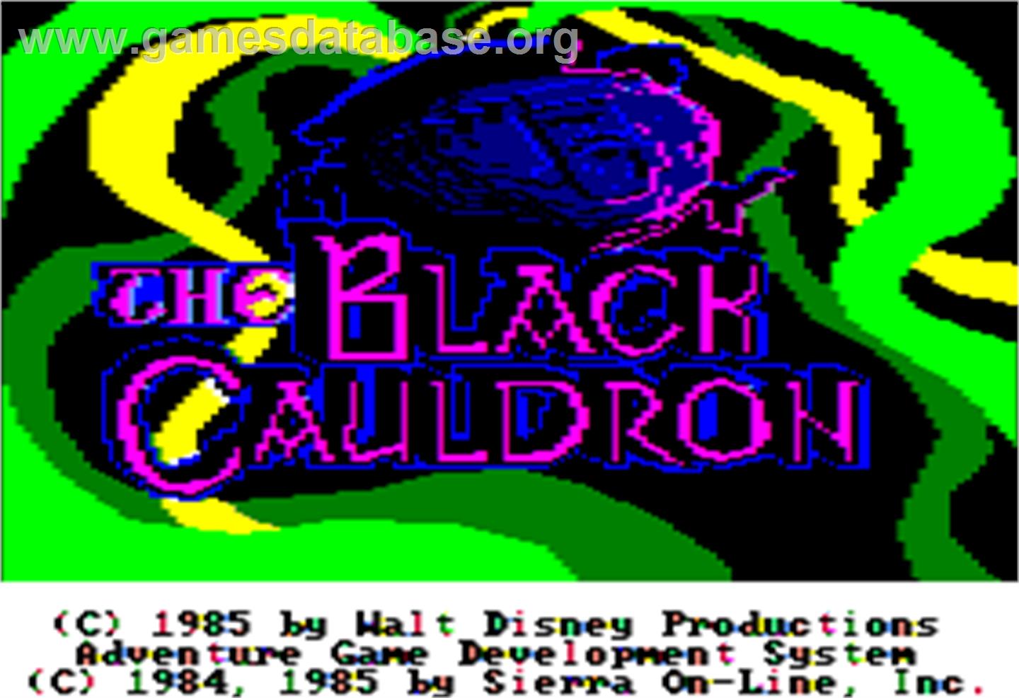Black Cauldron - Apple II - Artwork - Title Screen