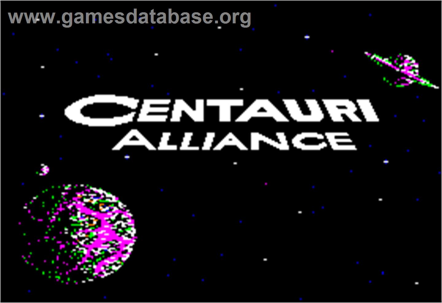Centauri Alliance - Apple II - Artwork - Title Screen