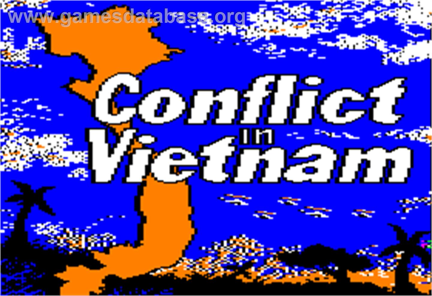 Conflict in Vietnam - Apple II - Artwork - Title Screen