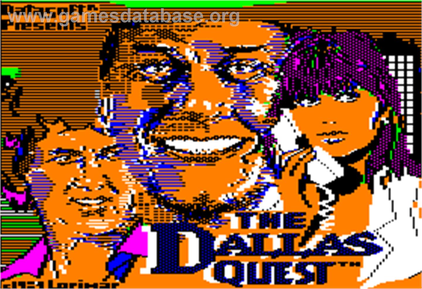 Dallas Quest - Apple II - Artwork - Title Screen