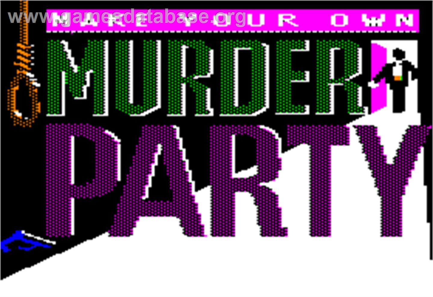 Make Your Own Murder Party - Apple II - Artwork - Title Screen
