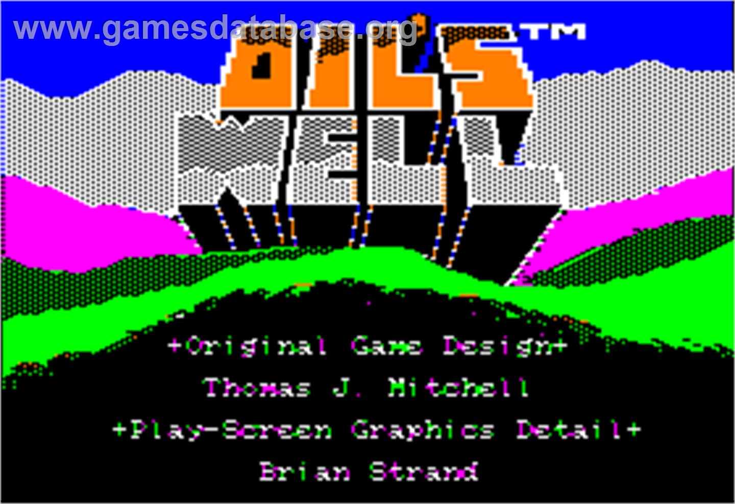 Oil's Well - Apple II - Artwork - Title Screen