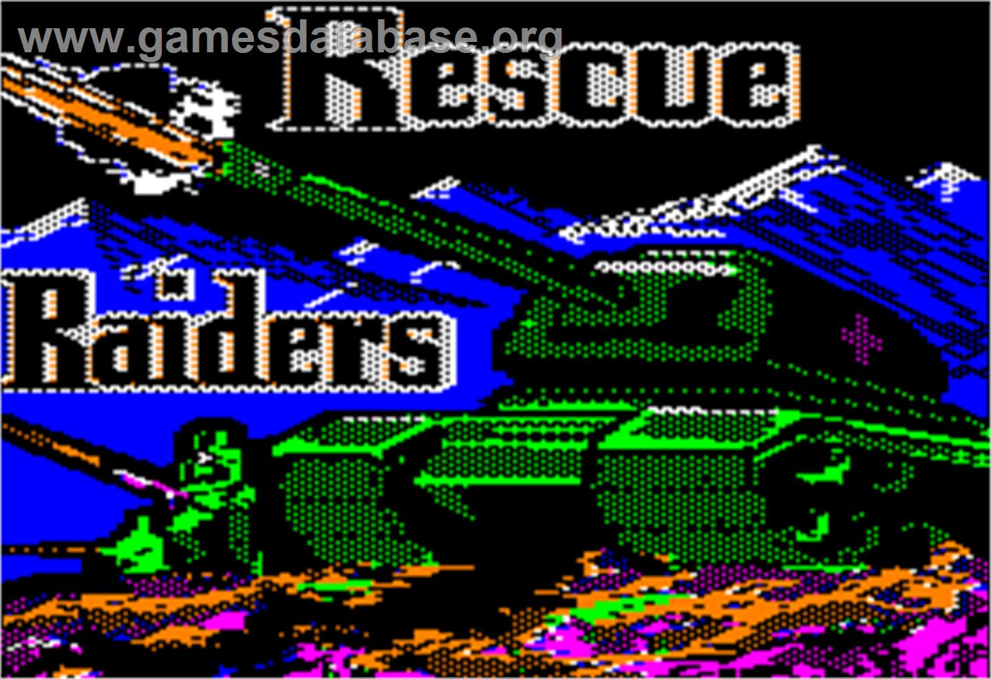 Rescue Raiders - Apple II - Artwork - Title Screen