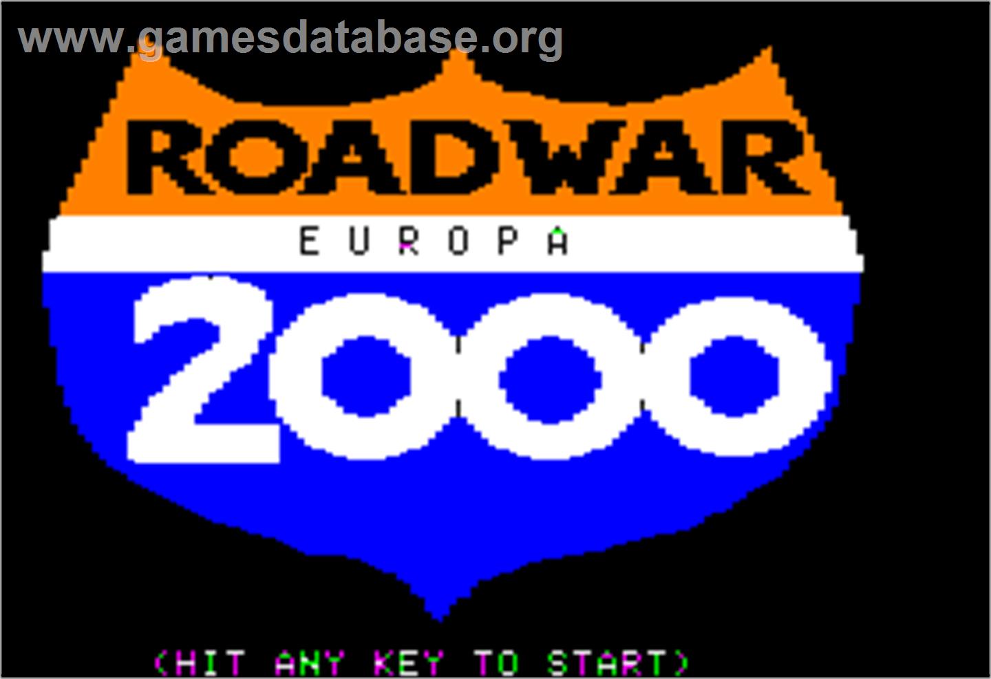 Roadwar Europa - Apple II - Artwork - Title Screen