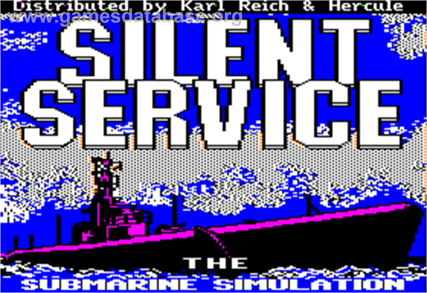 Silent Service - Apple II - Artwork - Title Screen
