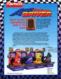 Advert for Ace Driver on the Arcade.