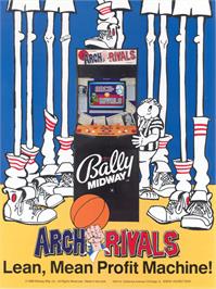 Advert for Arch Rivals on the Sega Genesis.