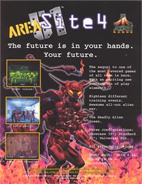 Advert for Area 51: Site 4 on the Arcade.