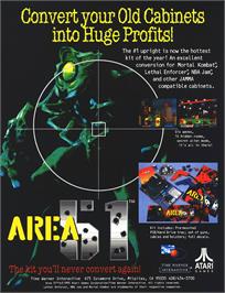 Advert for Area 51 on the Sega Saturn.
