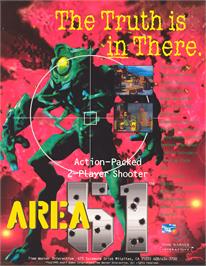 Advert for Area 51 on the Arcade.