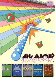 Advert for Arkanoid on the Atari 8-bit.