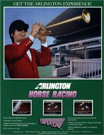 Advert for Arlington Horse Racing on the Arcade.
