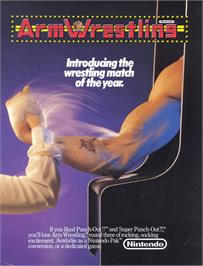 Advert for Arm Wrestling on the Nintendo Arcade Systems.