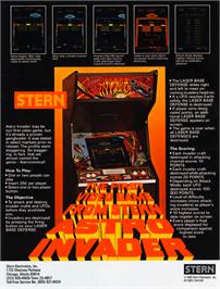 Advert for Astro Invader on the Arcade.