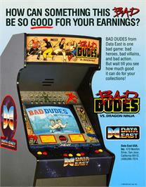 Advert for Bad Dudes vs. Dragonninja on the Amstrad CPC.