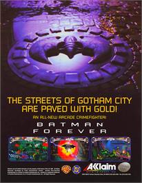 Advert for Batman Forever on the Sega Genesis.