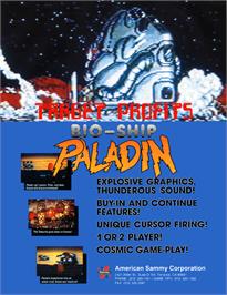 Advert for Bio-ship Paladin on the Arcade.