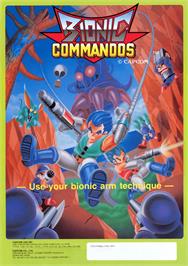 Advert for Bionic Commando on the Commodore 64.