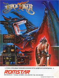 Advert for Black Tiger on the Commodore Amiga.