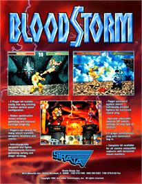 Advert for Blood Storm on the Arcade.