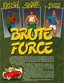 Advert for Brute Force on the Arcade.