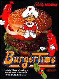 Advert for Burger Time on the Mattel Intellivision.
