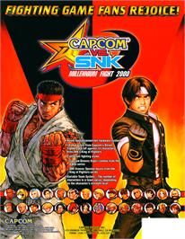 Advert for Capcom vs. SNK Millennium Fight 2000 on the Sega Dreamcast.