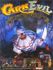 Advert for CarnEvil on the Arcade.