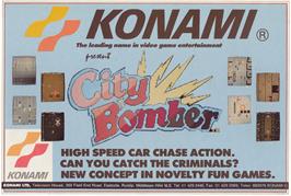 Advert for City Bomber on the Arcade.