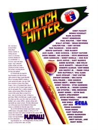 Advert for Clutch Hitter on the Sega Game Gear.