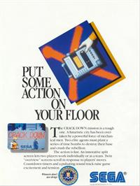 Advert for Crack Down on the Commodore Amiga.