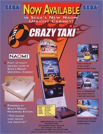 Advert for Crazy Taxi on the Arcade.