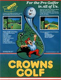 Advert for Crowns Golf on the Arcade.