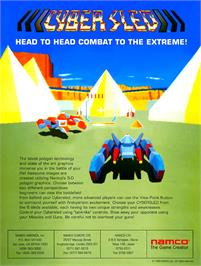 Advert for Cyber Sled on the Arcade.