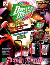 Advert for Dance Dance Revolution on the Sony Playstation.