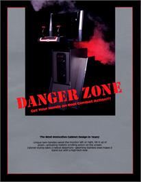 Advert for Danger Zone on the Arcade.