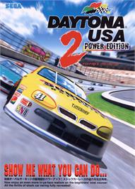 Advert for Daytona USA 2 Power Edition on the Sega Model 3.