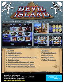 Advert for Devil Island on the Arcade.