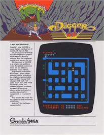 Advert for Digger on the Microsoft DOS.