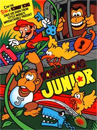 Advert for Donkey Kong Junior on the Nintendo Arcade Systems.