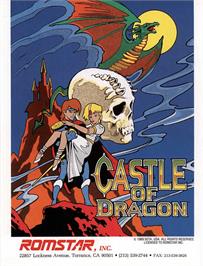 Advert for Dragon Unit / Castle of Dragon on the Arcade.