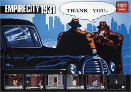 Advert for Empire City: 1931 on the MSX.