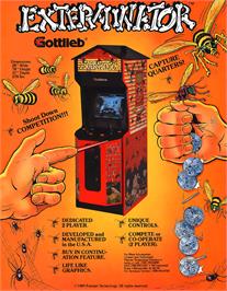 Advert for Exterminator on the Commodore Amiga.