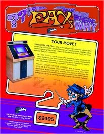 Advert for FAX 2 on the Arcade.