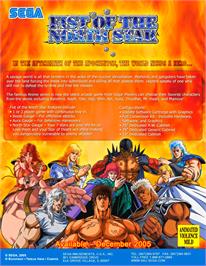 Advert for Fist Of The North Star on the Arcade.