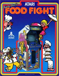 Advert for Food Fight on the Arcade.