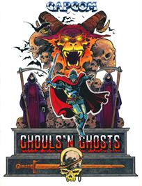 Advert for Ghouls'n Ghosts on the Arcade.