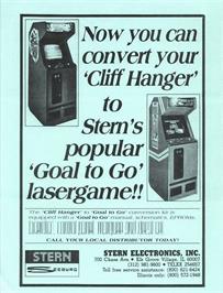 Advert for Goal To Go on the Arcade.